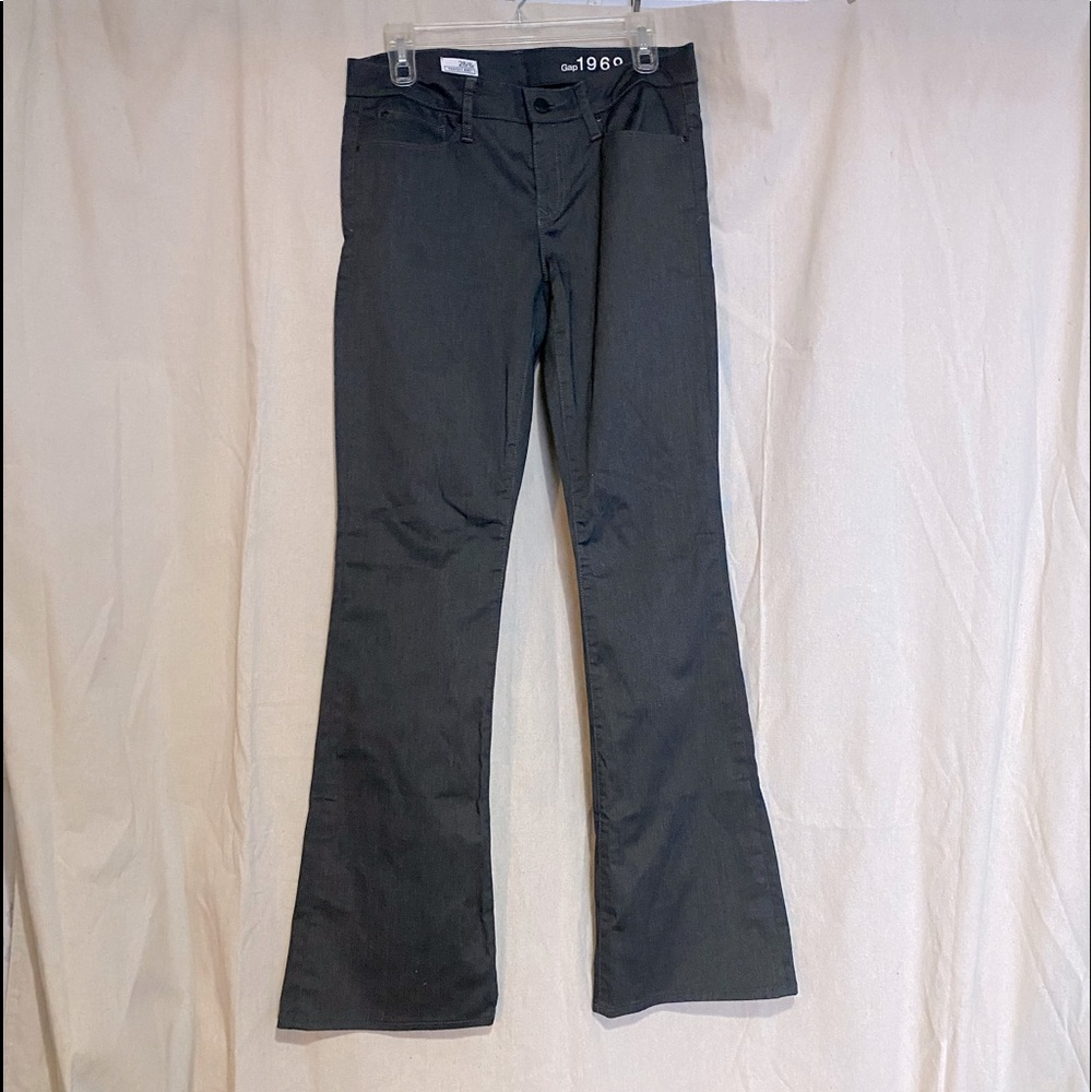 Gap 1969 collection Charcoal grey perfect boot cut denim style pant. Size 6r/28